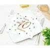 GoDan B &amp; C Happy 40 Gimtadienis balta 33x33cm 20vnt.