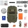 šgyvenimo kuprinė 36L su įranga – ​​Brytzky Tactical Polygon Olive V2 | 72 val. krepšys | Evakuacijos krepšys | Bug Out krepšys