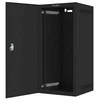 LANBERG Rack spintelė 10 colių sieninis laikiklis 12U 280x310 juodas su metalinėmis durelėmis butas paketas