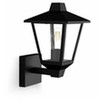 Sieninis šviestuvas Philips Kinno Wall Lights 25W E27 No-bulb, Outdoor wall lighting, Juodas, Metal, IP44, Garden, Patio, I