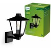 Sieninis šviestuvas Philips Kinno Wall Lights 25W E27 No-bulb, Outdoor wall lighting, Juodas, Metal, IP44, Garden, Patio, I