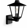 Sieninis šviestuvas Philips Kinno Wall Lights 25W E27 No-bulb, Outdoor wall lighting, Juodas, Metal, IP44, Garden, Patio, I