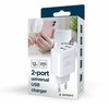 Gembird 2xUSB-A 5V 2.4 A juoda