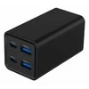 „Gembird“ USB PD USB C tipo, 4x USB, 65 W, GaN, juodas