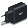 Įkroviklis - LINDY 65W USB Type C GaN Įkroviklis PD 3.0 PPS Juodas