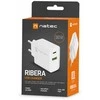 NATEC USB įkroviklis Ribera USB-A+USB-C Maitinimas 20W baltas