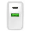 NATEC USB įkroviklis Ribera USB-A+USB-C Maitinimas 20W baltas