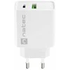 NATEC USB įkroviklis Ribera USB-A+USB-C Maitinimas 20W baltas