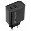 NATEC USB įkroviklis Ribera USB-A+USB-C Maitinimo tiekimas 20W juodas