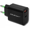 QOLTEC 51713 Charger 18W 5-12V 1.5-3A USB type C PD USB QC 3.0 Juodas