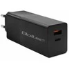 Įkroviklis - Qoltec 52382 GaN 100W PD USB Type-C ir A Juodas