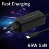 „Qoltec 52419“ 65 W „GaN“ itin greitas įkroviklis | 5–20 V | 3–3,25 A | USB-C 3.1