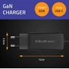 „Qoltec 52419“ 65 W „GaN“ itin greitas įkroviklis | 5–20 V | 3–3,25 A | USB-C 3.1