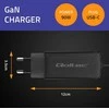 „Qoltec 52420“ 90 W „GaN“ itin greitas įkroviklis | 5–20 V | 3–4,5 A | USB-C 3.1