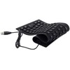 Silikoninė USB klaviatūra, juoda, 35,5x13,5 cm