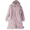 Minkštas ir šiltas oversize pledas su gobtuvu, violetinis