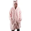 Šiltas oversize XL pledas su gobtuvu, rožinė