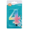 GoDan Candle Number 4 ombre pastelinė 8cm SF-OPA4 74847