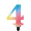 GoDan Candle Number 4 ombre pastelinė 8cm SF-OPA4 74847