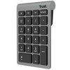 Klaviatūra Trust Xalas numeric keypad Nešiojamas kompiuteris/PC RF belaidė Sidabrinis