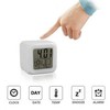 Alarm clock lcd thermometer chameleon luminous