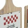 Skrybėlių stovas DKD Home Decor Raudona Medžio Metalinis (2 pcs) (21 x 5 x 45 cm)