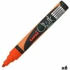 Skysti žymekliai Uni-Ball PWE-5M Fluor Oranžinė (6 vnt.)