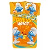 Smurfų „Atspėk ką“ vaikiškas patalynės komplektas 100–135 cm, 40–60 cm