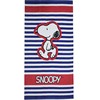 Snoopy Stripes vonios rankšluostis, paplūdimio rankšluostis 70x140cm