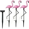 Sodo šviestuvas su saulės baterijomis LED rausvu flamingo formos