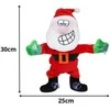 Kalėdinė 30 cm aukščio dainuojanti ir šokanti figūra su siurbtukais