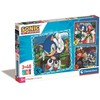 Clementoni Dėlionė 3x48 vnt. - Sonic