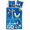 Sonic the Hedgehog: Nesustabdomas patalynės komplektas 140–200 cm, 65–65 cm