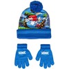 Sonic the Hedgehog Run vaikiškų kepurių ir pirštinių rinkinys