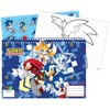 Sonic the Hedgehog Rush Sonic the Hedgehog A/4 spiralinis eskizų sąsiuvinis su 40 lapų ir lipdukais