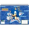 Sonic the Hedgehog Rush Sonic the Hedgehog A/4 formato spiralinis eskizų sąsiuvinis, 30 lapų