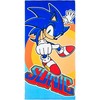 Sonic the Hedgehog Rush vonios rankšluostis, paplūdimio rankšluostis 70x140cm (greitai džiūstantis)