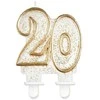 GoDan Žvakės numeris 20, auksinis kontūras