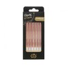 Spalva B&C Metallic Rose Gold torto žvakė, 6 žvakių rinkinys