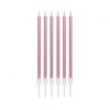 Spalva B&C Metallic Rose Gold torto žvakė, 6 žvakių rinkinys