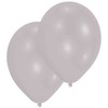 Spalva metalinė sidabrinė sidabrinė balionų dėžutė, 10 vnt. 11 colių (27,5 cm)