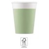 Spalva vienspalvė pastelinė mėtinė, žalia, popieriniai indeliai, 8 vnt. po 200 ml FSC