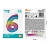 GoDan Foil balionas numeris 6, vaivorykštė Smart, 92 cm