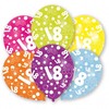 Spalvingi „Su gimtadieniu“ balionai, 18 balionų, 6 vnt. pakuotėje, 11 colių (27,5 cm)