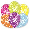 Spalvingi „Su gimtadieniu“ balionai, 30 vnt., 11 colių (27,5 cm)
