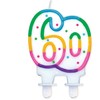 GoDan skaičių žvakė „60“ su taškeliais (8 cm)