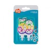 GoDan skaičių žvakė „50“ su taškeliais (8 cm)