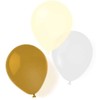 AMSCAN 8 latekso balionų Gold 25,4 cm / 10'' 8 vnt 9904898