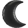 Spalvotas onikso spalvos pusmėnulio formos folijos balionas, 66 cm
