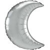 Spalvotas platininis mėnulio folijos balionas 66 cm